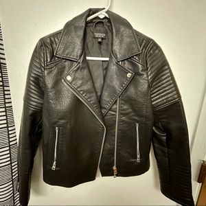 Topshop Faux Leather Jacket